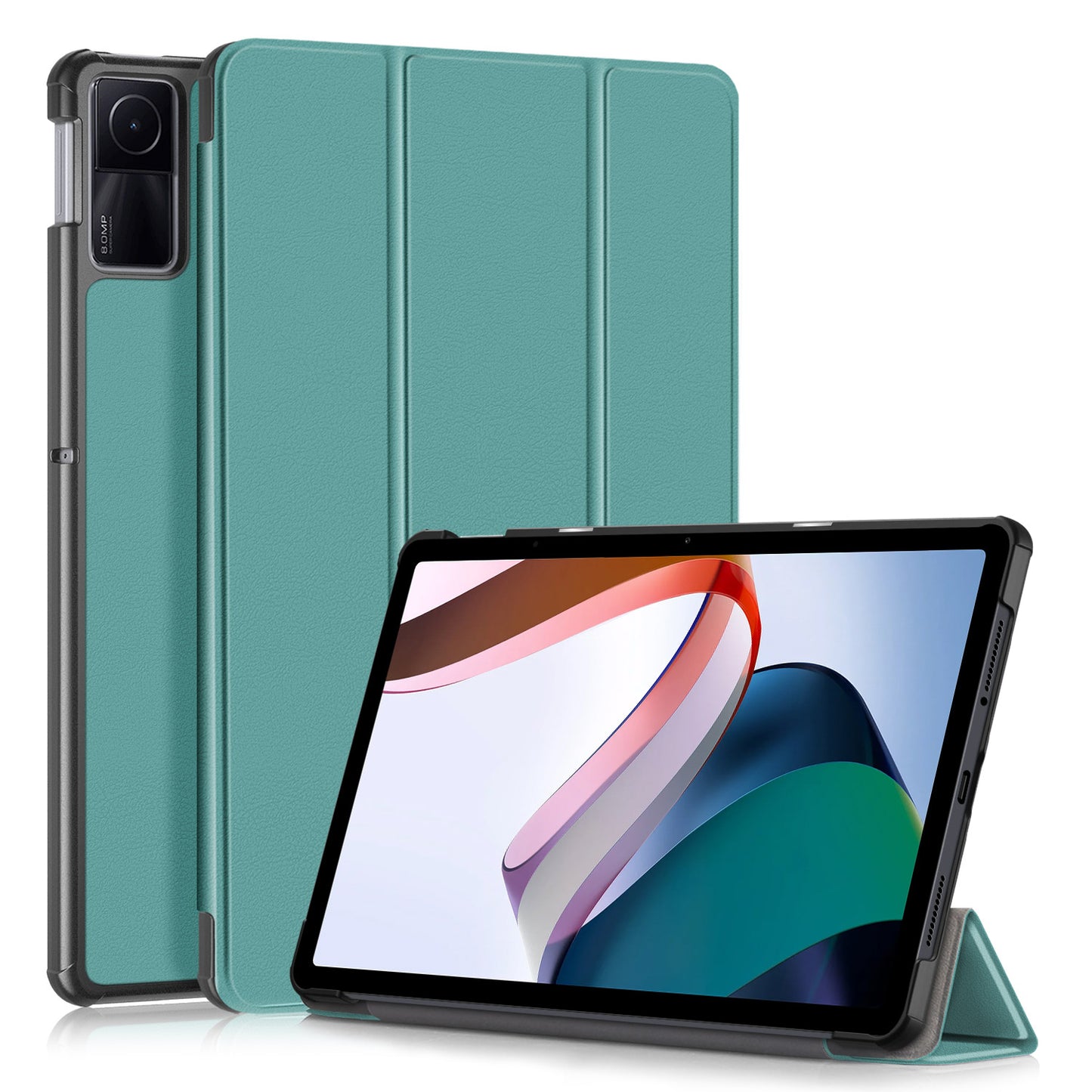 For Xiaomi Redmi Pad SE PU Leather Tablet Case Trifold Stand Full Protection Tablet Cover