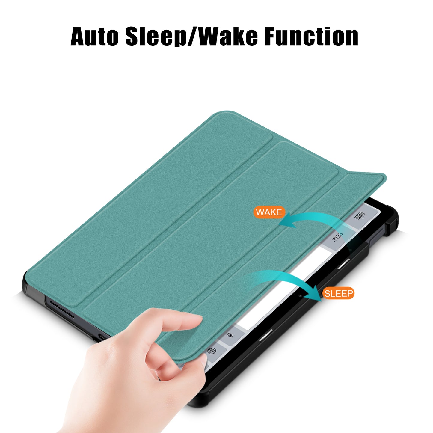 For Xiaomi Redmi Pad SE PU Leather Tablet Case Trifold Stand Full Protection Tablet Cover