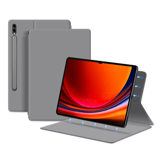 For Samsung Galaxy Tab S9 Ultra PU Leather Magnetic Tablet Case Foldable Stand Tablet Cover