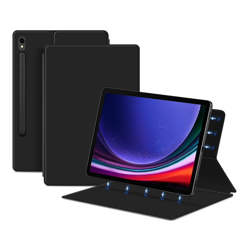 For Samsung Galaxy Tab S9 Magnetic Tablet Case PU Leather Stand Anti-drop Tablet Cover