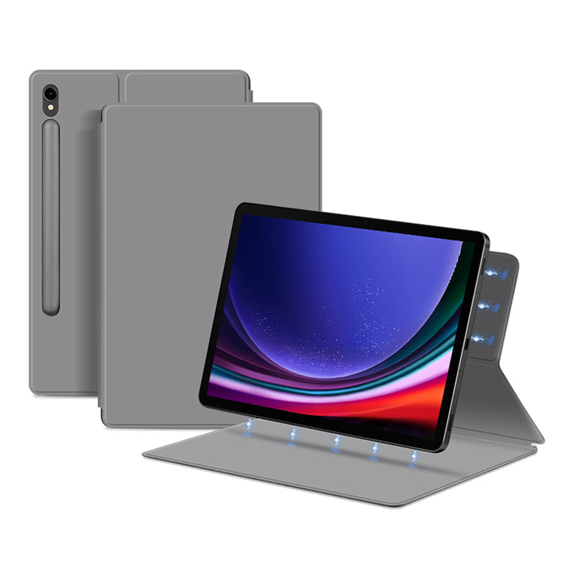 For Samsung Galaxy Tab S9 Magnetic Tablet Case PU Leather Stand Anti-drop Tablet Cover