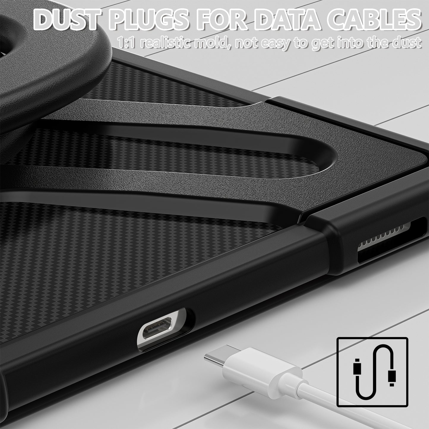 For Samsung Galaxy Tab S8 Ultra X900 / X906 / S9 Ultra X910 Style-B Tablet Case Hand Grip Kickstand PC + TPU Tablet Cover