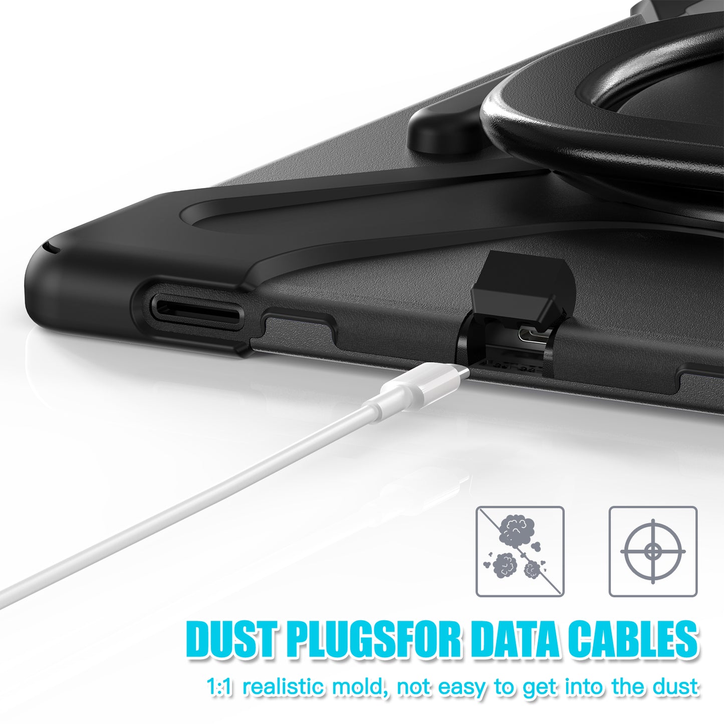 For Samsung Galaxy Tab S9 Ultra X910 / S8 Ultra X900 / X906 PC+ Silicone Tablet Case Drop-proof Rotating Kickstand Cover