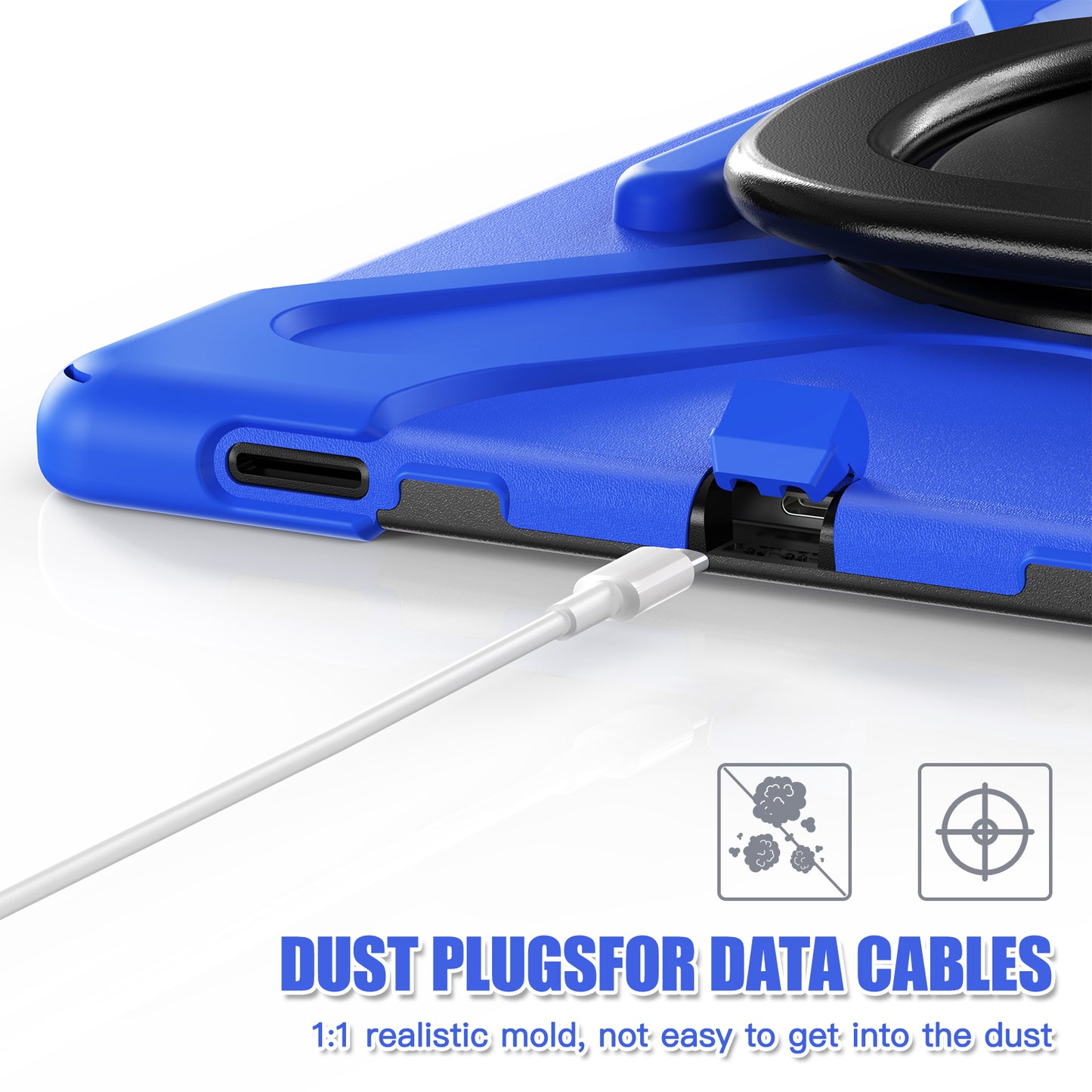 For Samsung Galaxy Tab S9 Ultra X910 / S8 Ultra X900 / X906 PC+ Silicone Tablet Case Drop-proof Rotating Kickstand Cover