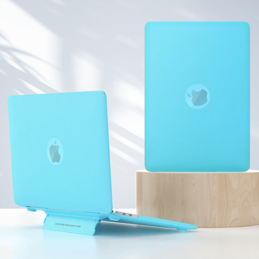 Matte Hard PC Case for Macbook Air 15 inch (2023) A2941 Lightweight Shockproof Laptop Cover with Kickstand