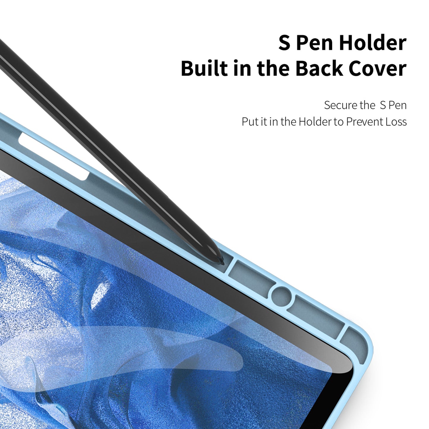DUX DUCIS TOBY Series For Samsung Galaxy Tab S9 FE+ Tablet Leather Case Tri-fold Stand Cover with Pen Slot