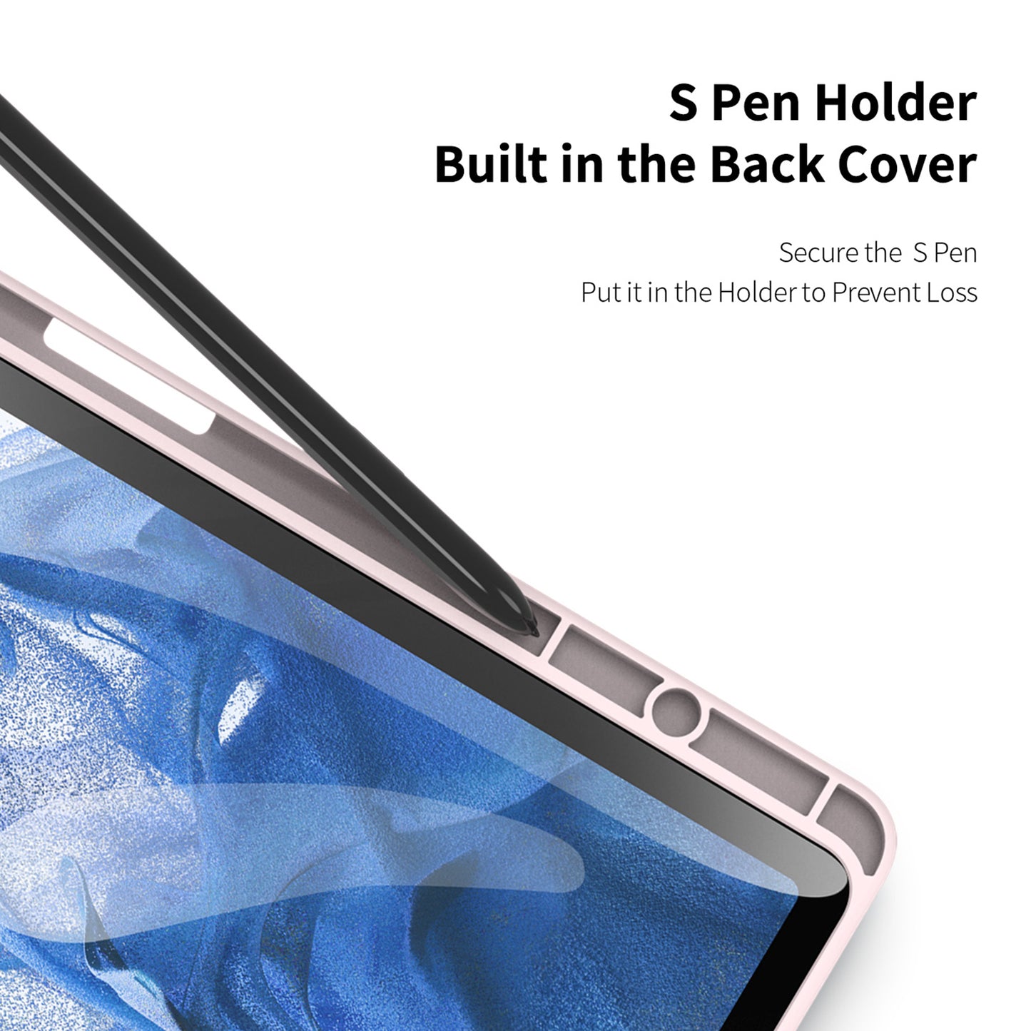 DUX DUCIS TOBY Series For Samsung Galaxy Tab S9 FE+ Tablet Leather Case Tri-fold Stand Cover with Pen Slot