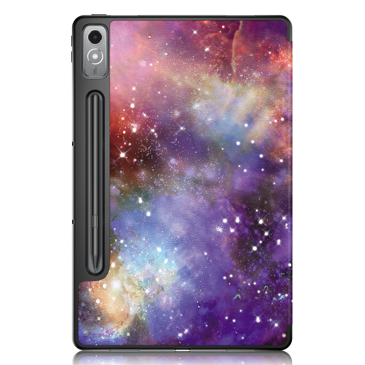 For Lenovo Lenovo Tab P12 TB371FC Pattern Printing Tri-fold Stand Tablet Cover PU Leather +TPU Tablet Case