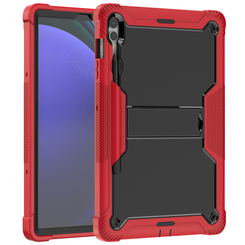Kickstand Case for Samsung Galaxy Tab S9+ , Shockproof Silicone + PC Tablet Cover