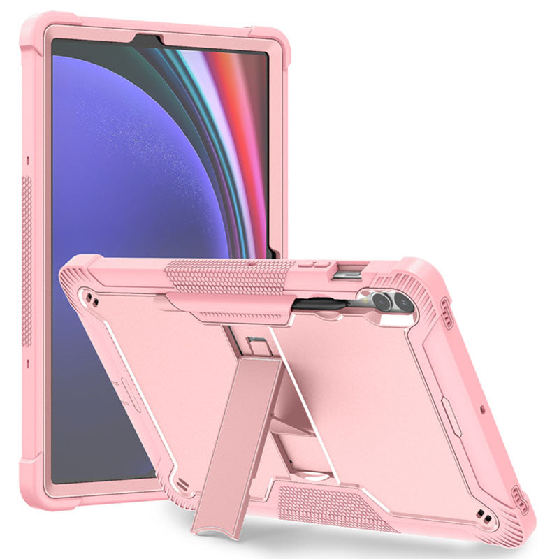 Kickstand Case for Samsung Galaxy Tab S9+ , Shockproof Silicone + PC Tablet Cover