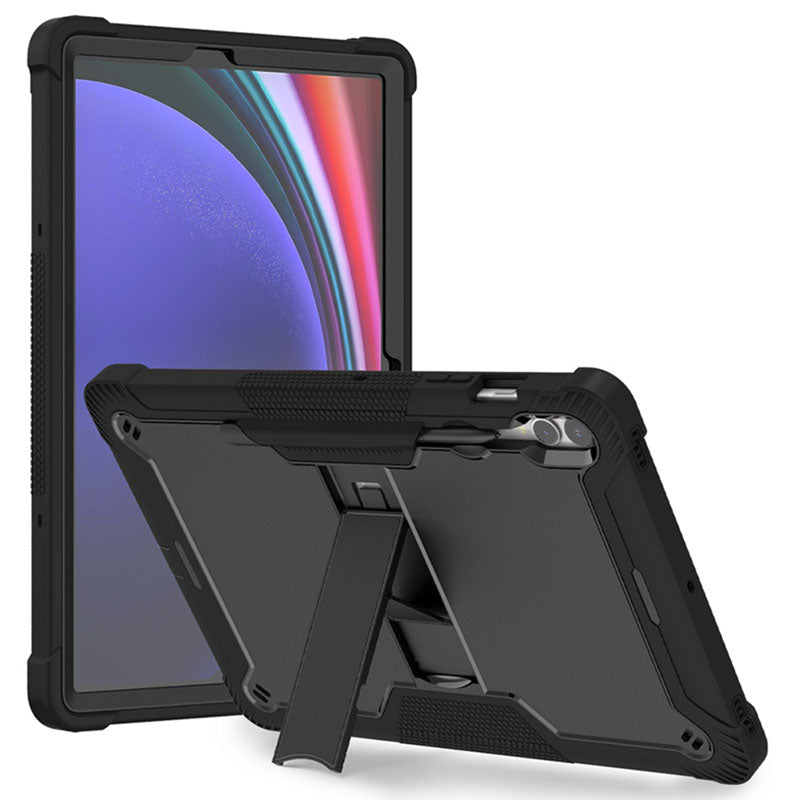 Kickstand Case for Samsung Galaxy Tab S9+ , Shockproof Silicone + PC Tablet Cover