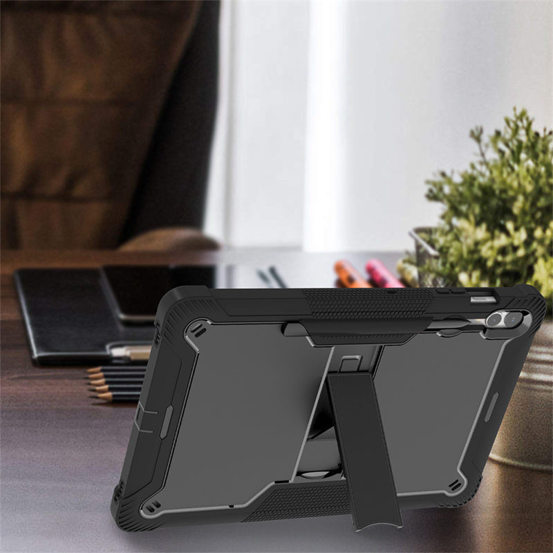Kickstand Case for Samsung Galaxy Tab S9+ , Shockproof Silicone + PC Tablet Cover