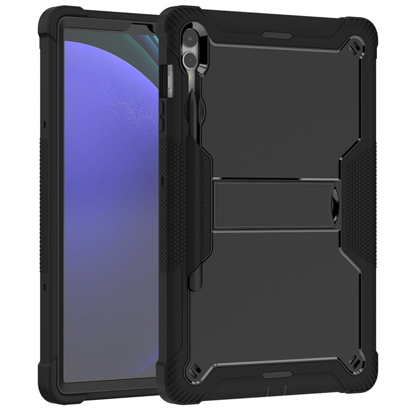 Kickstand Case for Samsung Galaxy Tab S9+ , Shockproof Silicone + PC Tablet Cover