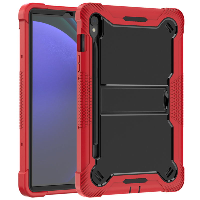 Kickstand Case for Samsung Galaxy Tab S9 , Fall Protection Silicone + PC Tablet Cover
