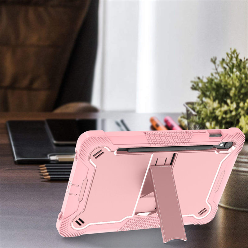 Kickstand Case for Samsung Galaxy Tab S9 , Fall Protection Silicone + PC Tablet Cover