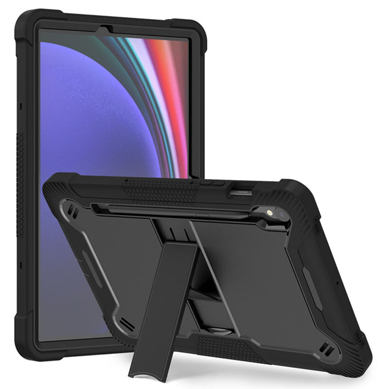 Kickstand Case for Samsung Galaxy Tab S9 , Fall Protection Silicone + PC Tablet Cover