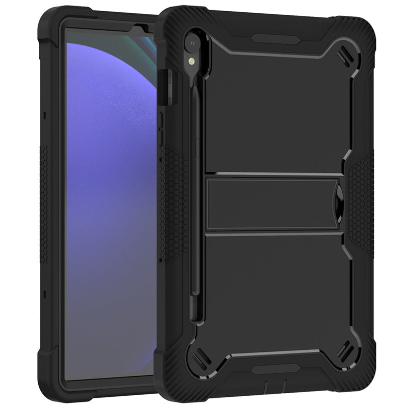 Kickstand Case for Samsung Galaxy Tab S9 , Fall Protection Silicone + PC Tablet Cover