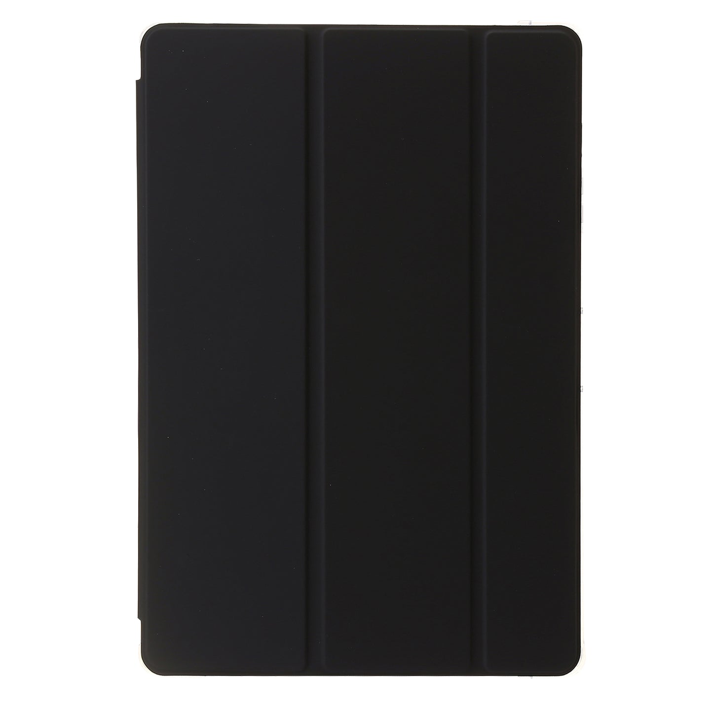 For Samsung Galaxy Tab S9+ Tri-fold Stand Smart Cover PU Leather+Acrylic+TPU Transparent Tablet Case