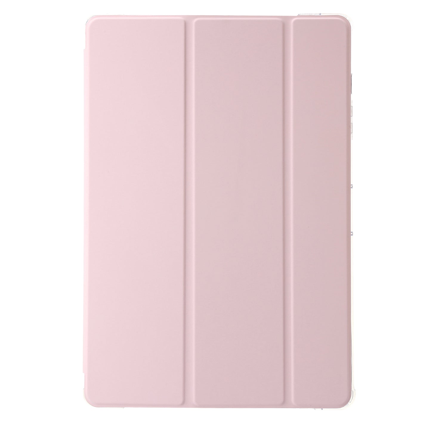 For Samsung Galaxy Tab S9+ Tri-fold Stand Smart Cover PU Leather+Acrylic+TPU Transparent Tablet Case
