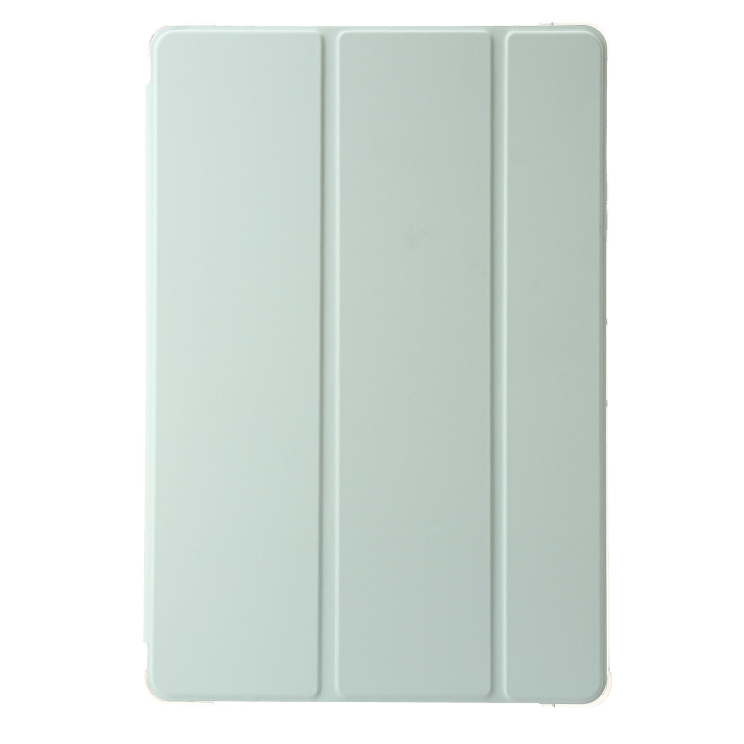 For Samsung Galaxy Tab S9+ Tri-fold Stand Smart Cover PU Leather+Acrylic+TPU Transparent Tablet Case