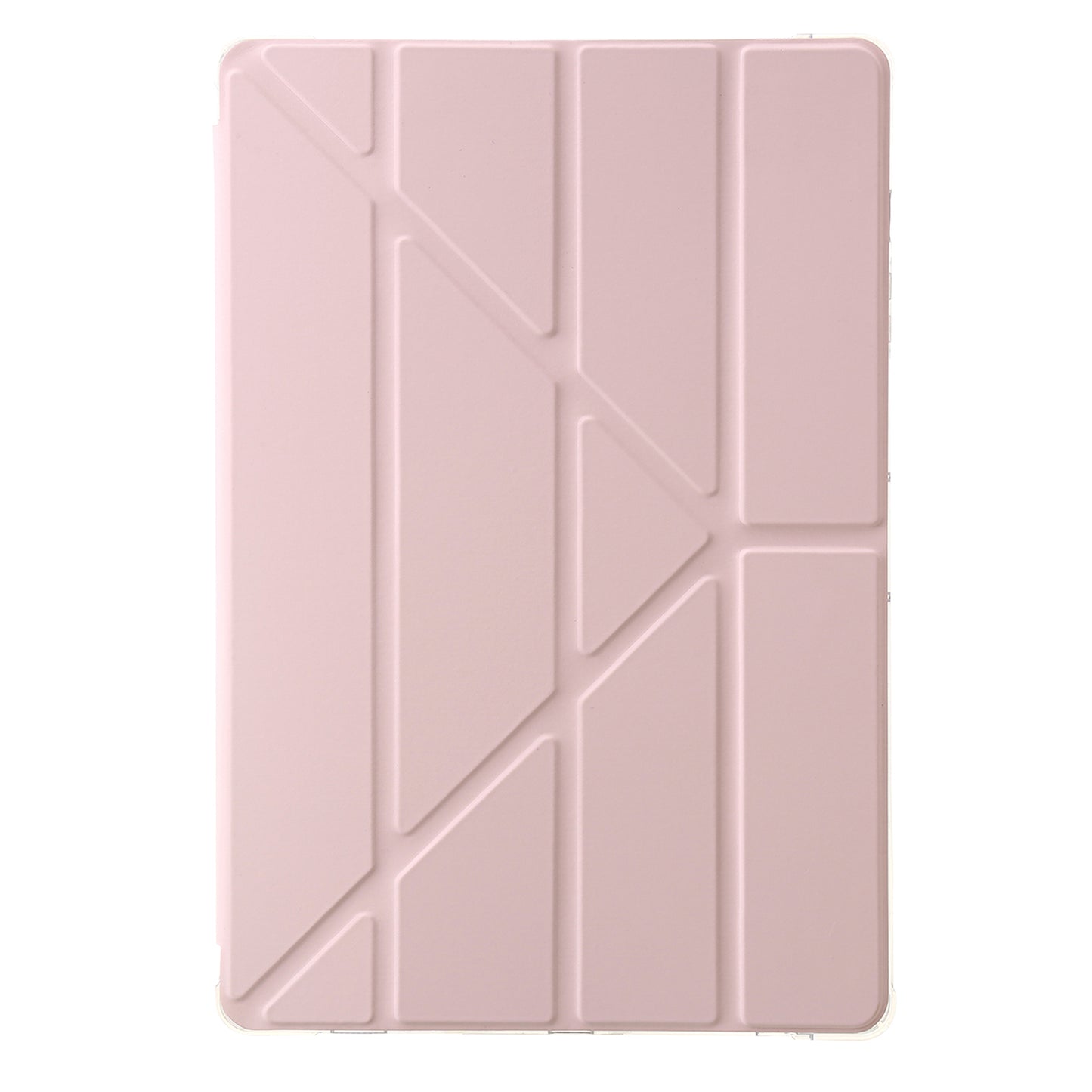 For Samsung Galaxy Tab S9+ Origami Tri-fold Stand Cover PU Leather+Acrylic+TPU Auto Wake / Sleep Tablet Case