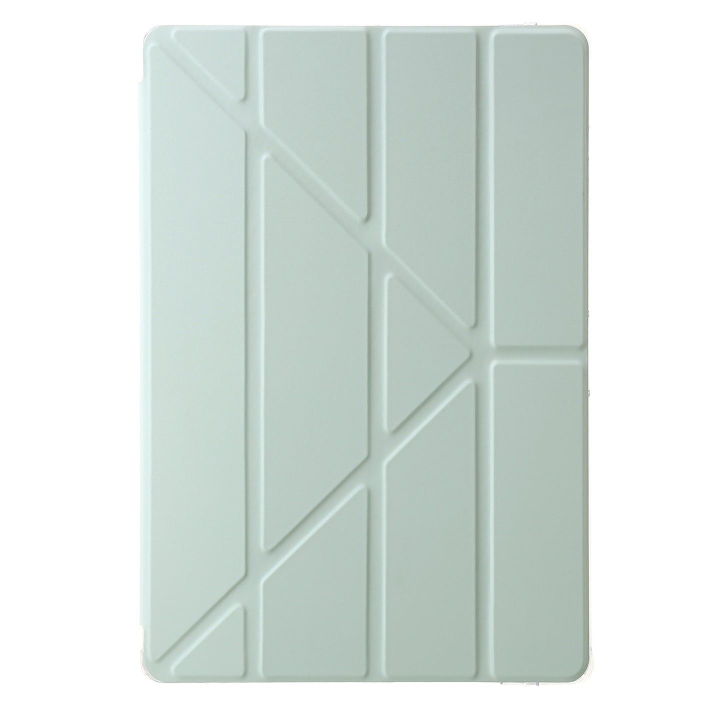 For Samsung Galaxy Tab S9+ Origami Tri-fold Stand Cover PU Leather+Acrylic+TPU Auto Wake / Sleep Tablet Case