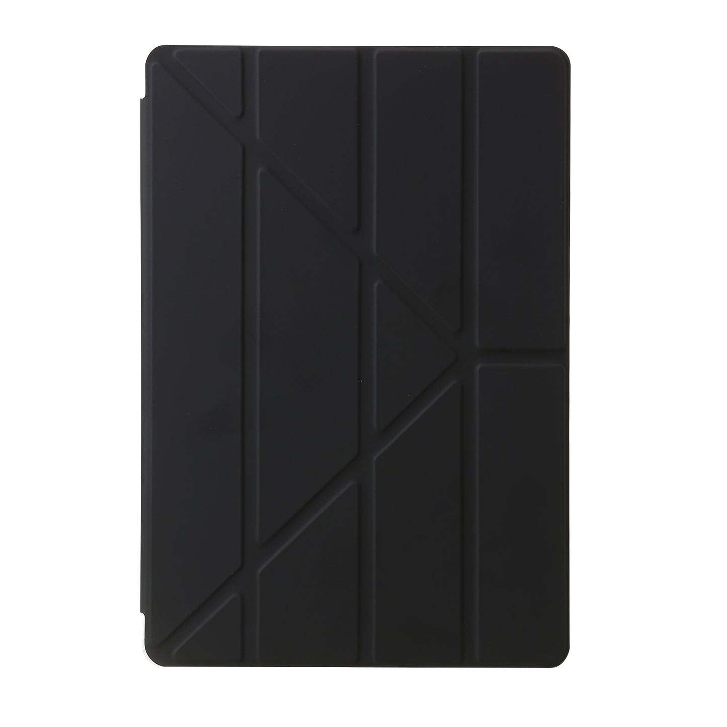 For Samsung Galaxy Tab S9+ Origami Tri-fold Stand Cover PU Leather+Acrylic+TPU Auto Wake / Sleep Tablet Case
