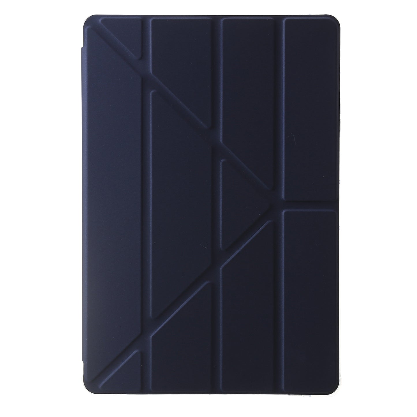For Samsung Galaxy Tab S9+ Origami Tri-fold Stand Cover PU Leather+Acrylic+TPU Auto Wake / Sleep Tablet Case