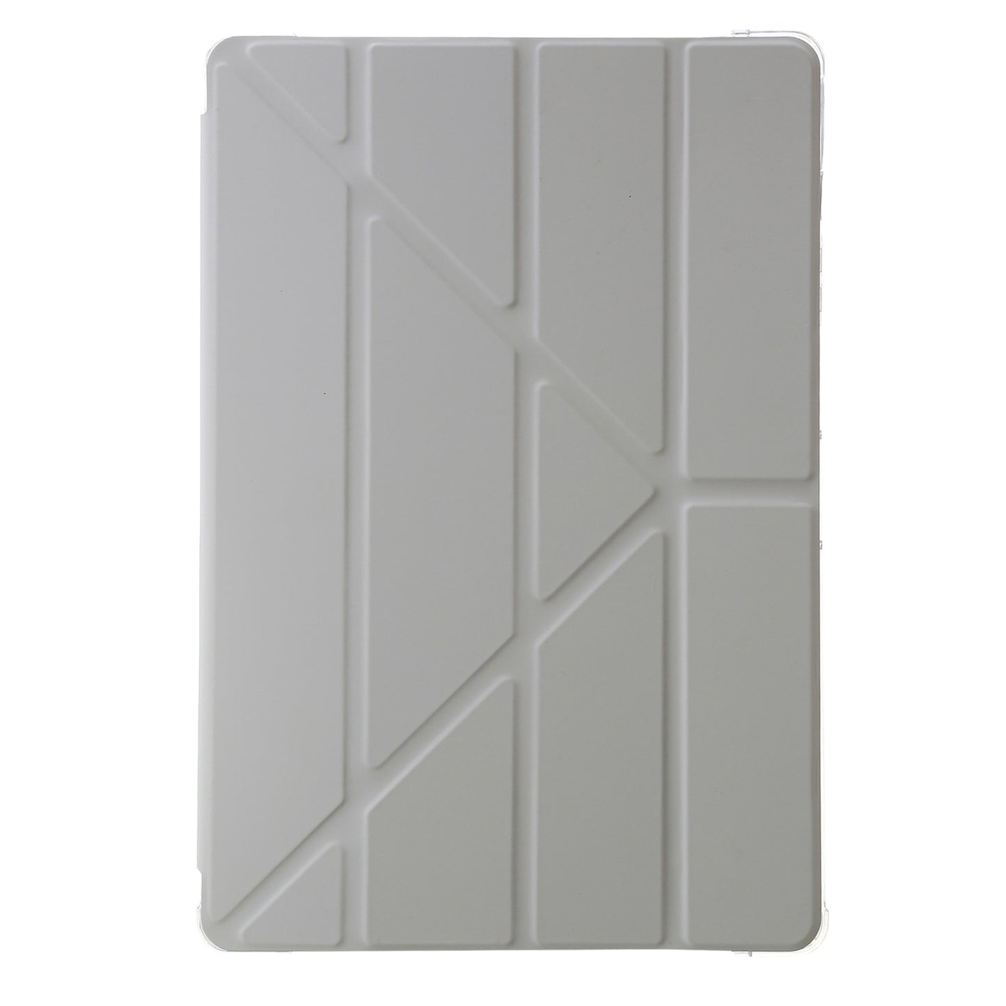 For Samsung Galaxy Tab S9+ Origami Tri-fold Stand Cover PU Leather+Acrylic+TPU Auto Wake / Sleep Tablet Case
