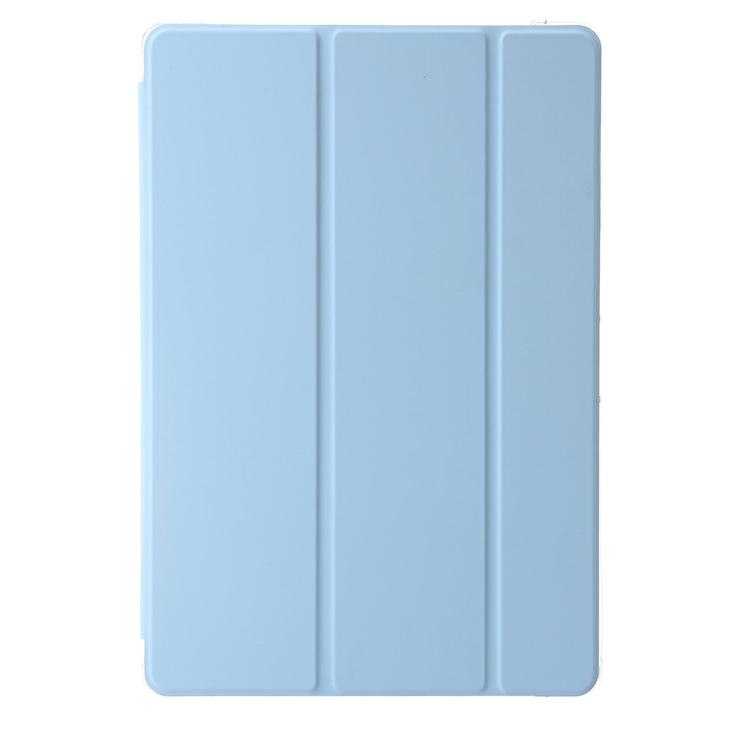 For Samsung Galaxy Tab S9 Ultra Tri-fold Stand Folio Smart Case PU Leather+Acrylic+TPU Clear Tablet Cover