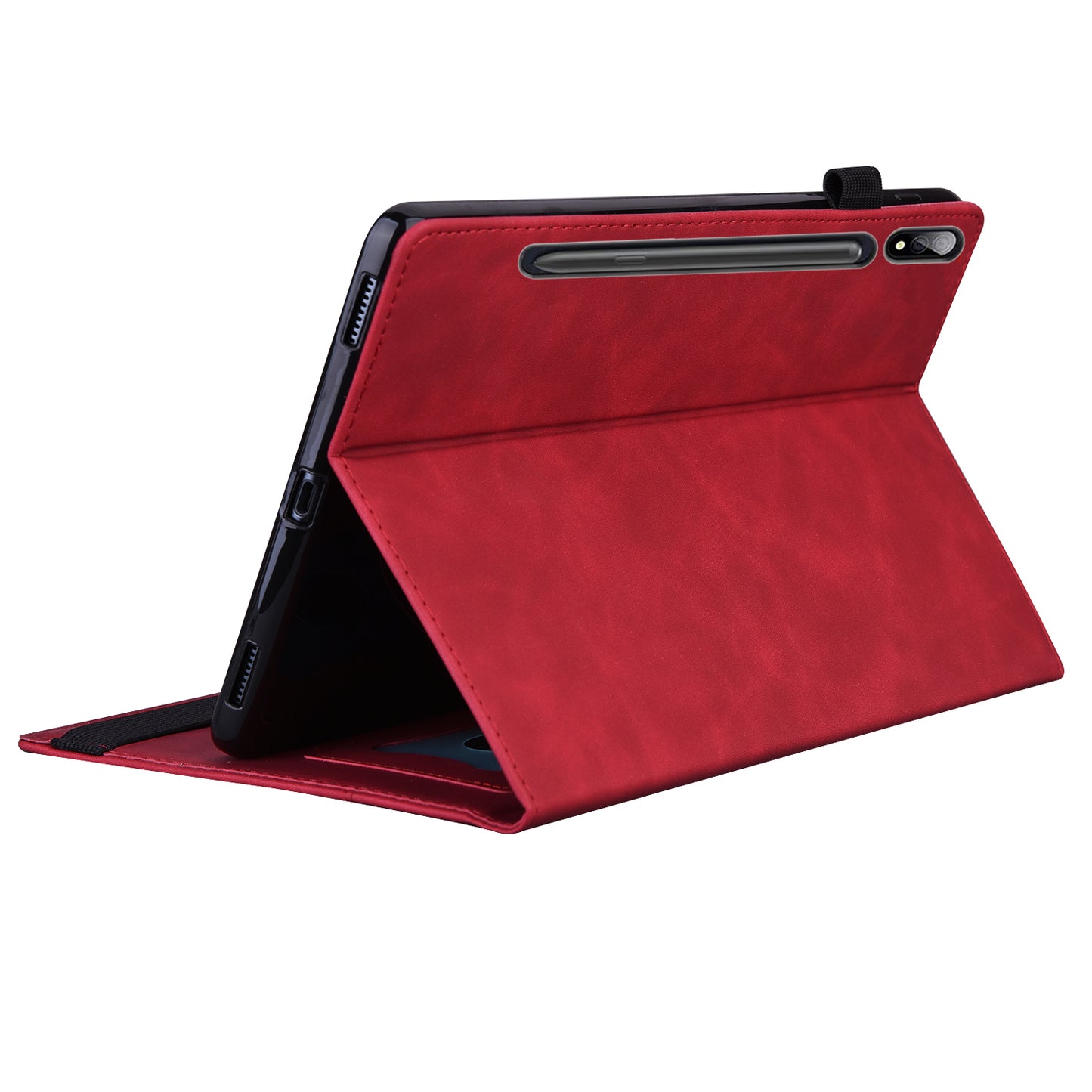 For Samsung Galaxy Tab S9+ Wallet Tablet Case Business PU Leather Stand Pencil Holder Loop Stand Cover