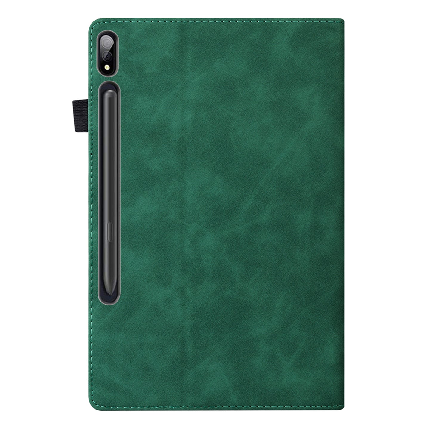 For Samsung Galaxy Tab S9 Ultra PU Leather Tablet Wallet Cover Pencil Holder Loop Tablet Case with Stand