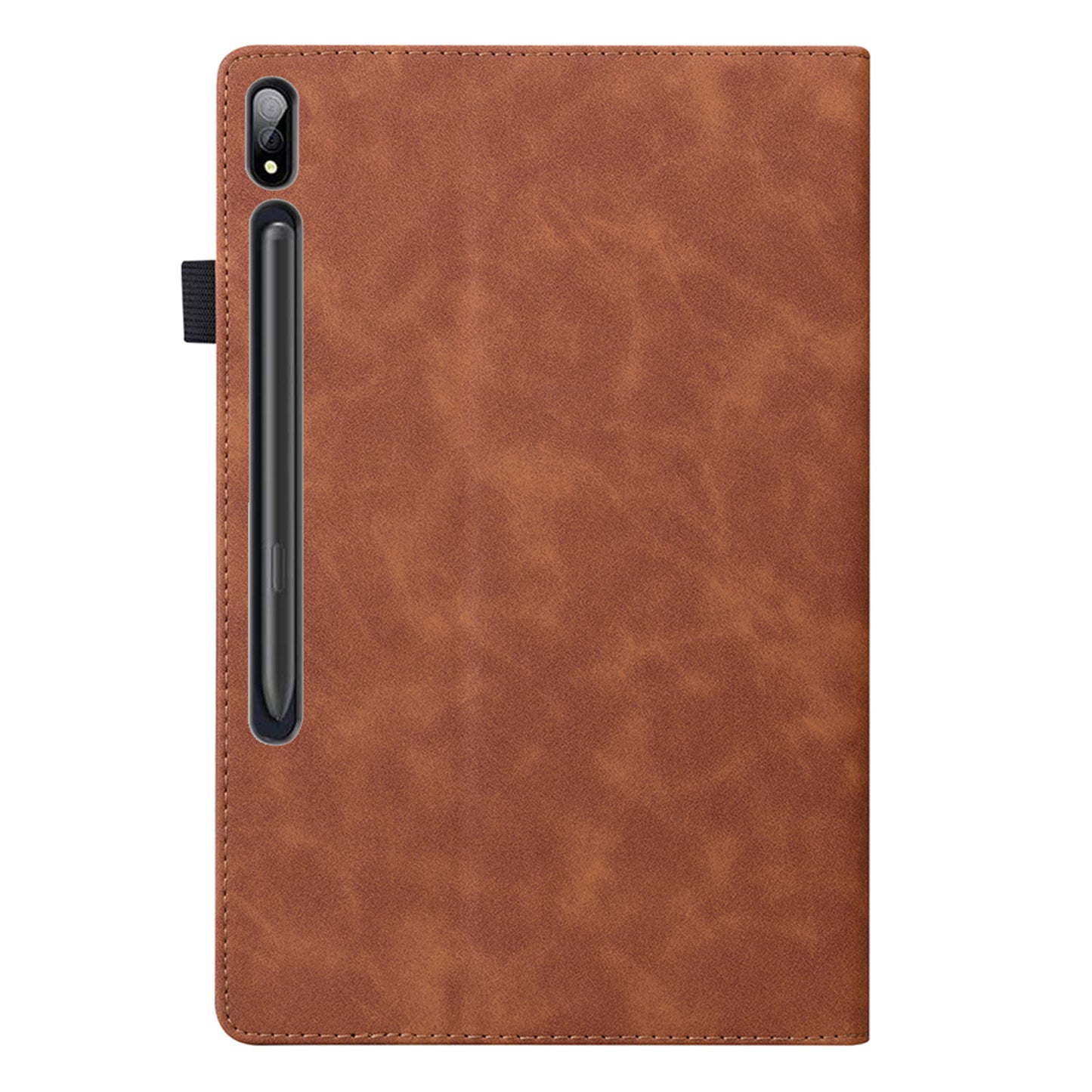 For Samsung Galaxy Tab S9 Ultra PU Leather Tablet Wallet Cover Pencil Holder Loop Tablet Case with Stand