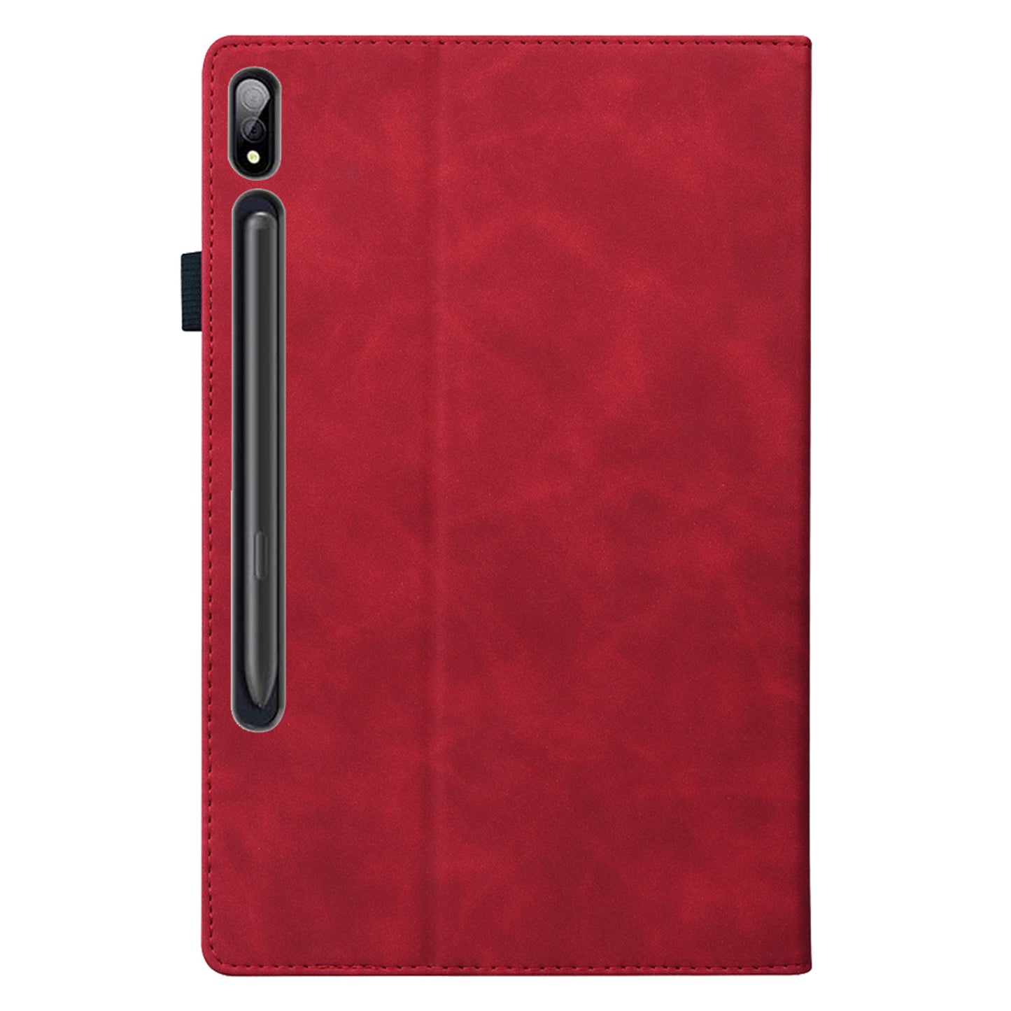 For Samsung Galaxy Tab S9 Ultra PU Leather Tablet Wallet Cover Pencil Holder Loop Tablet Case with Stand