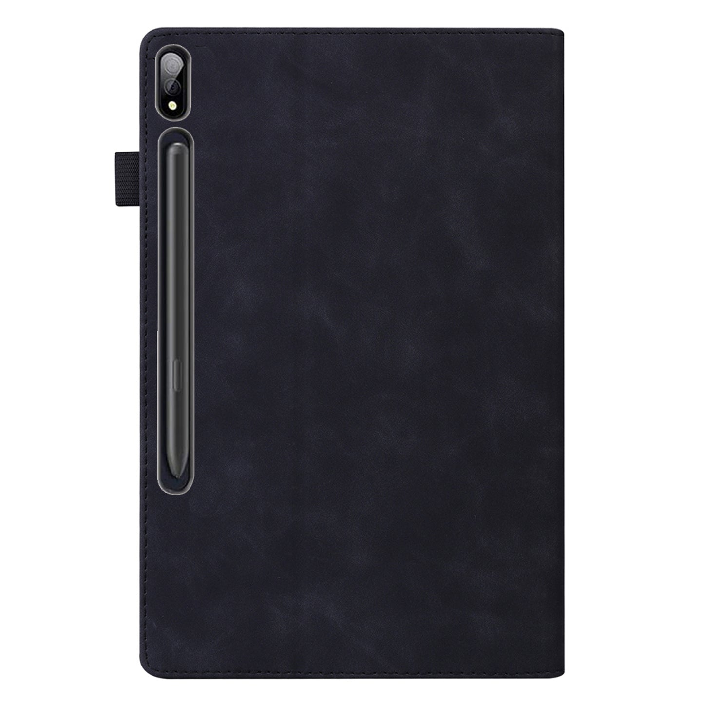 For Samsung Galaxy Tab S9 Ultra PU Leather Tablet Wallet Cover Pencil Holder Loop Tablet Case with Stand
