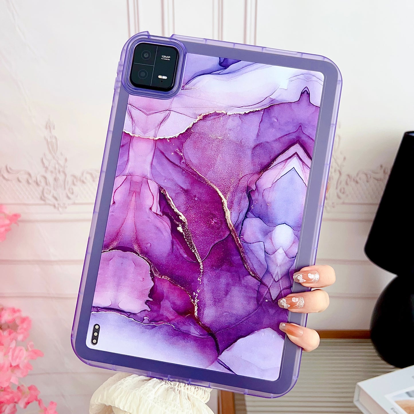 For Xiaomi Pad 6 Marble Pattern Printing Tablet Case Soft TPU Anti-Scratch Cover