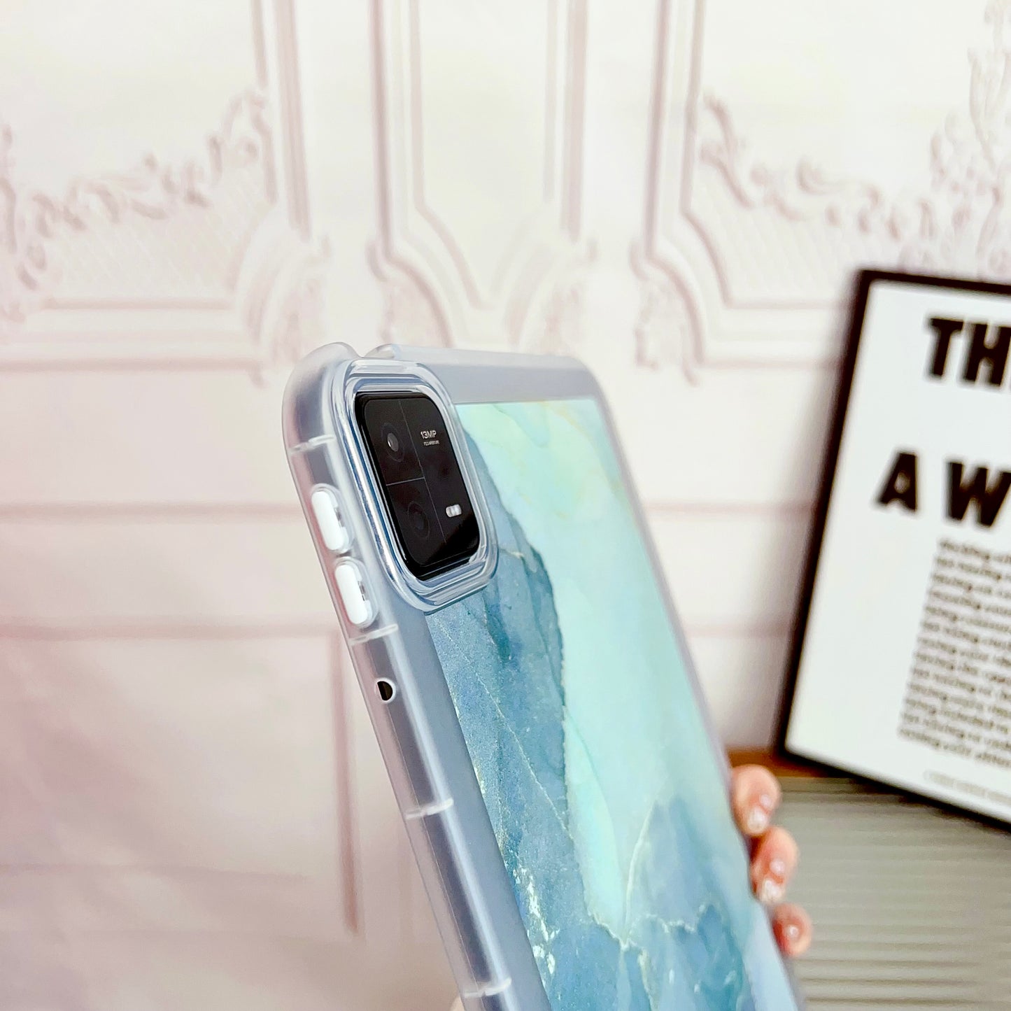 For Xiaomi Pad 6 Marble Pattern Printing Tablet Case Soft TPU Anti-Scratch Cover