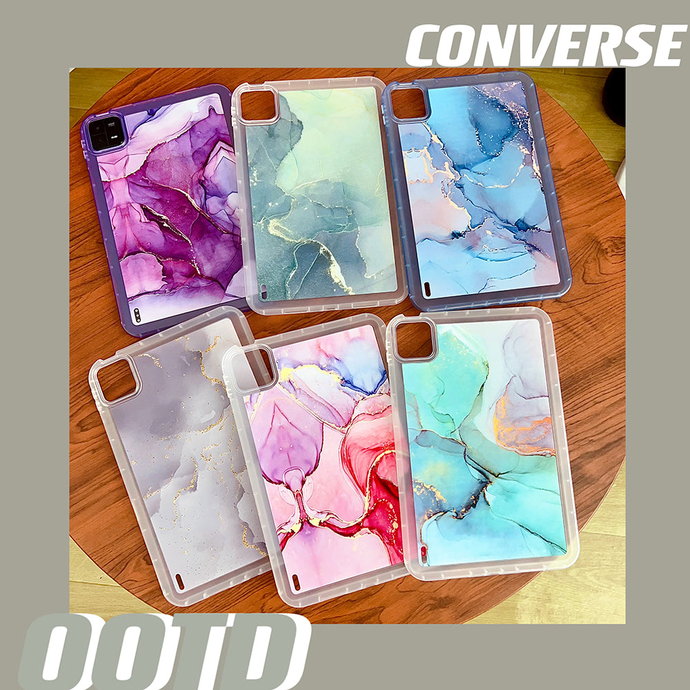 For Xiaomi Pad 6 Marble Pattern Printing Tablet Case Soft TPU Anti-Scratch Cover