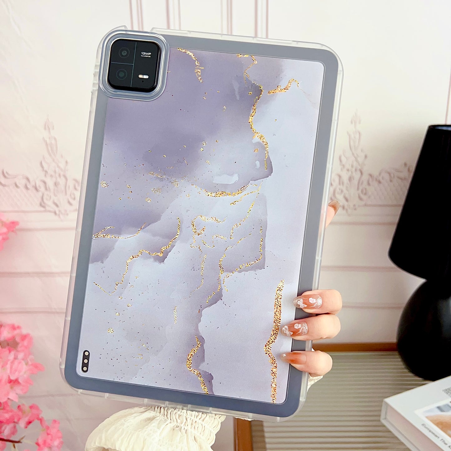 For Xiaomi Pad 6 Marble Pattern Printing Tablet Case Soft TPU Anti-Scratch Cover