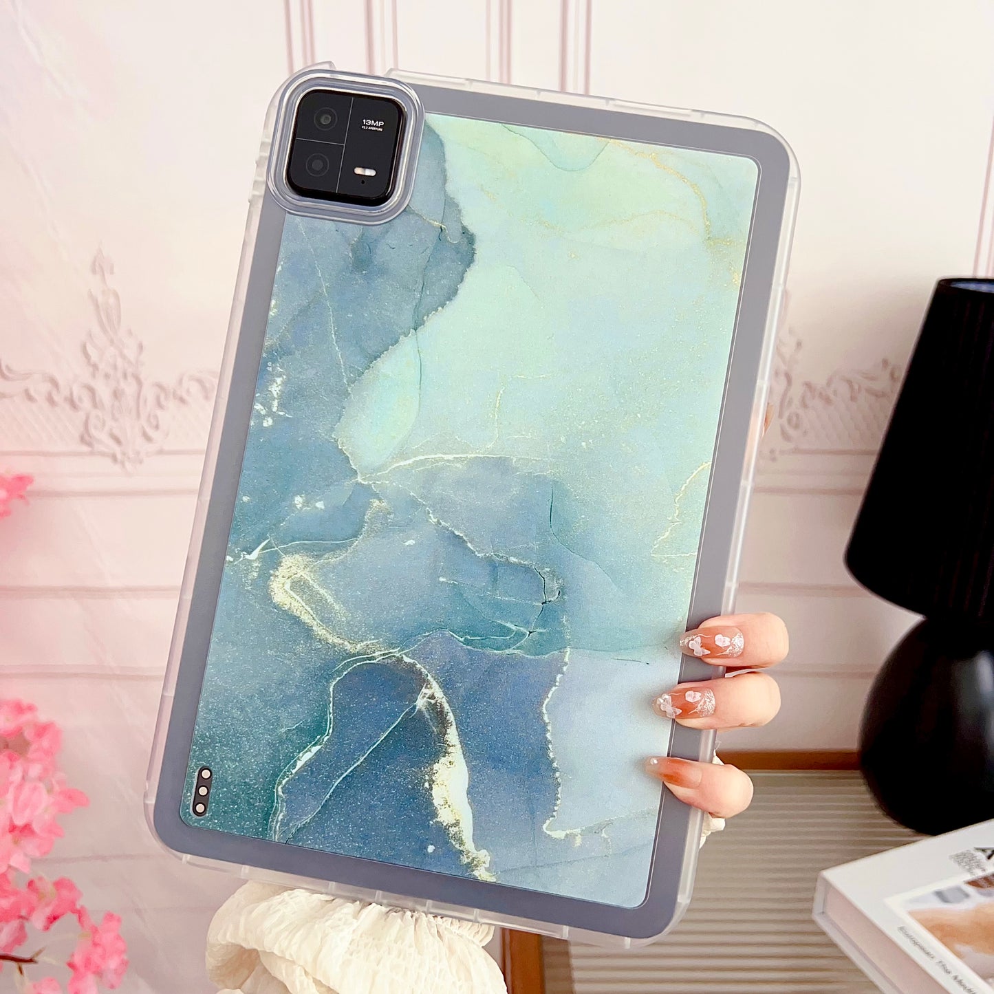 For Xiaomi Pad 6 Marble Pattern Printing Tablet Case Soft TPU Anti-Scratch Cover