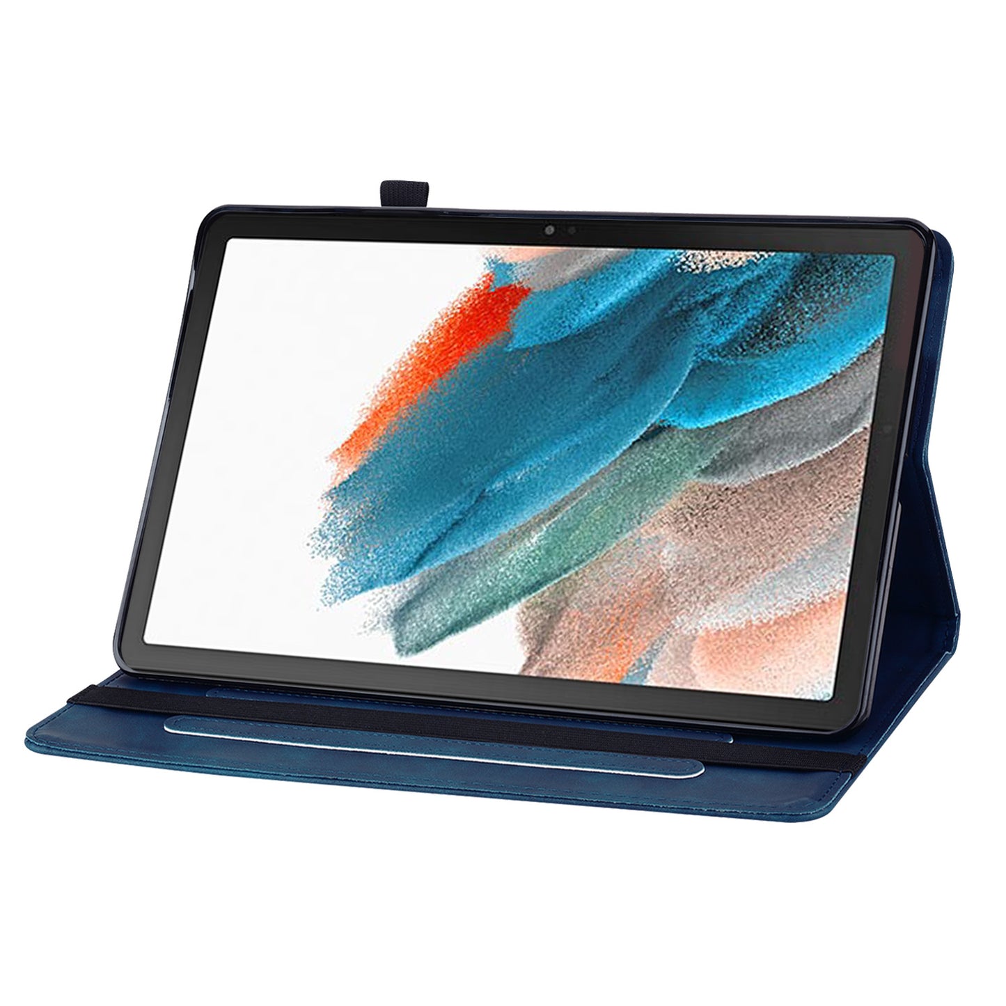 For Samsung Galaxy Tab A9+ PU Leather Tablet Case Zipper Pocket Tablet Cover with Stand