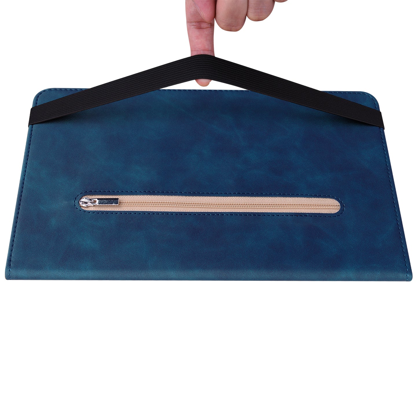 For Samsung Galaxy Tab A9+ PU Leather Tablet Case Zipper Pocket Tablet Cover with Stand
