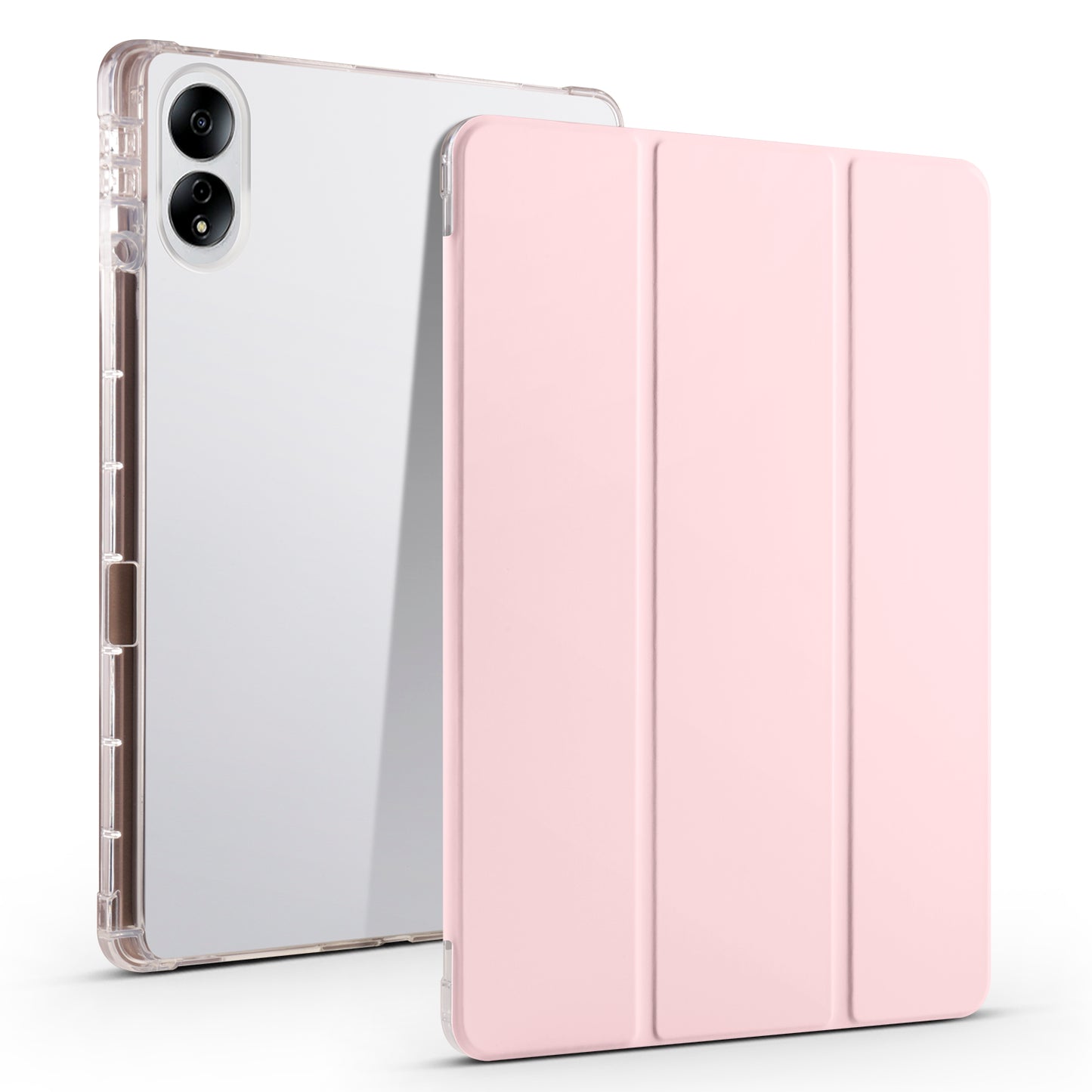 For Honor MagicPad 13 PU Leather Transparent TPU Tablet Case Trifold Stand Tablet Cover with Pencil Holder