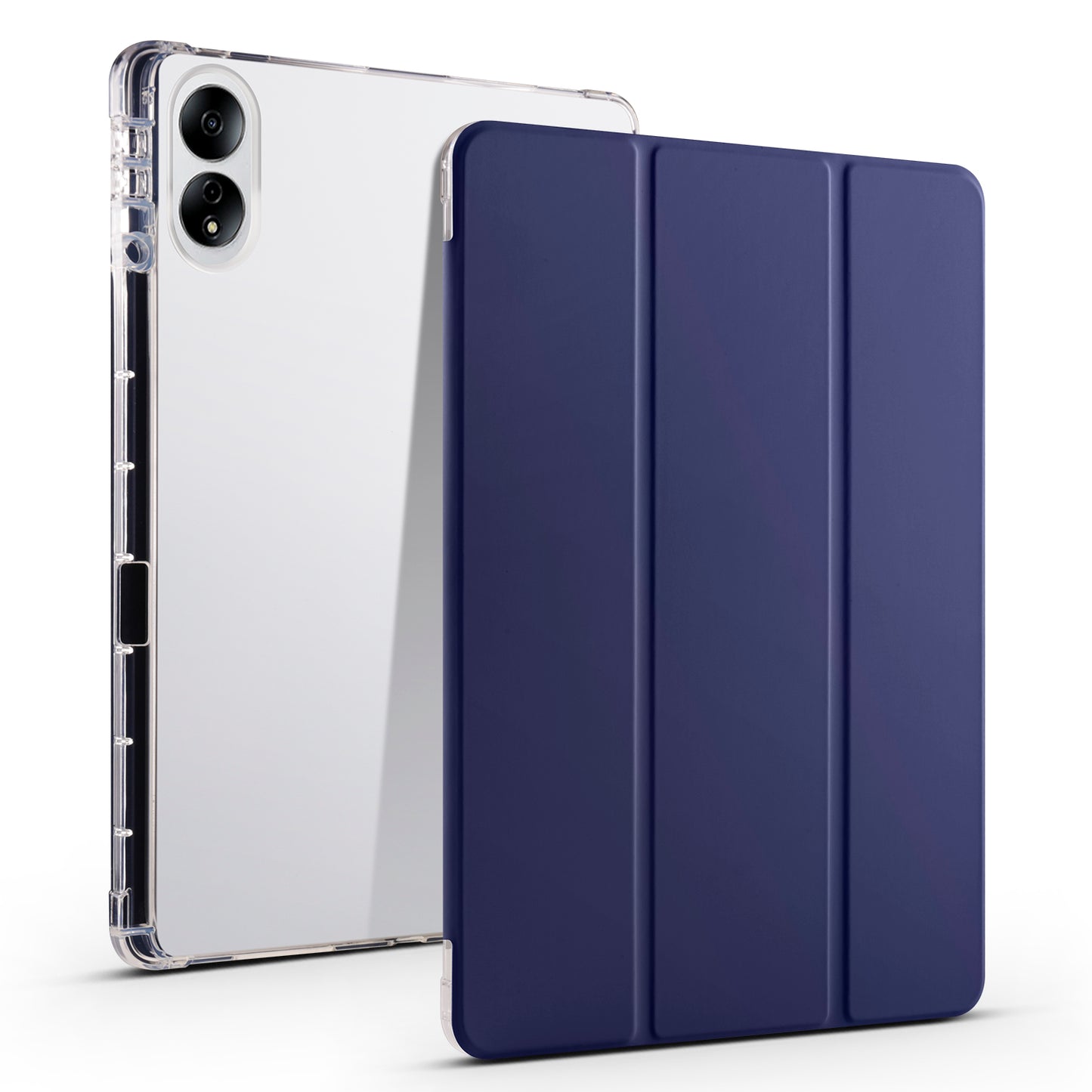 For Honor MagicPad 13 PU Leather Transparent TPU Tablet Case Trifold Stand Tablet Cover with Pencil Holder