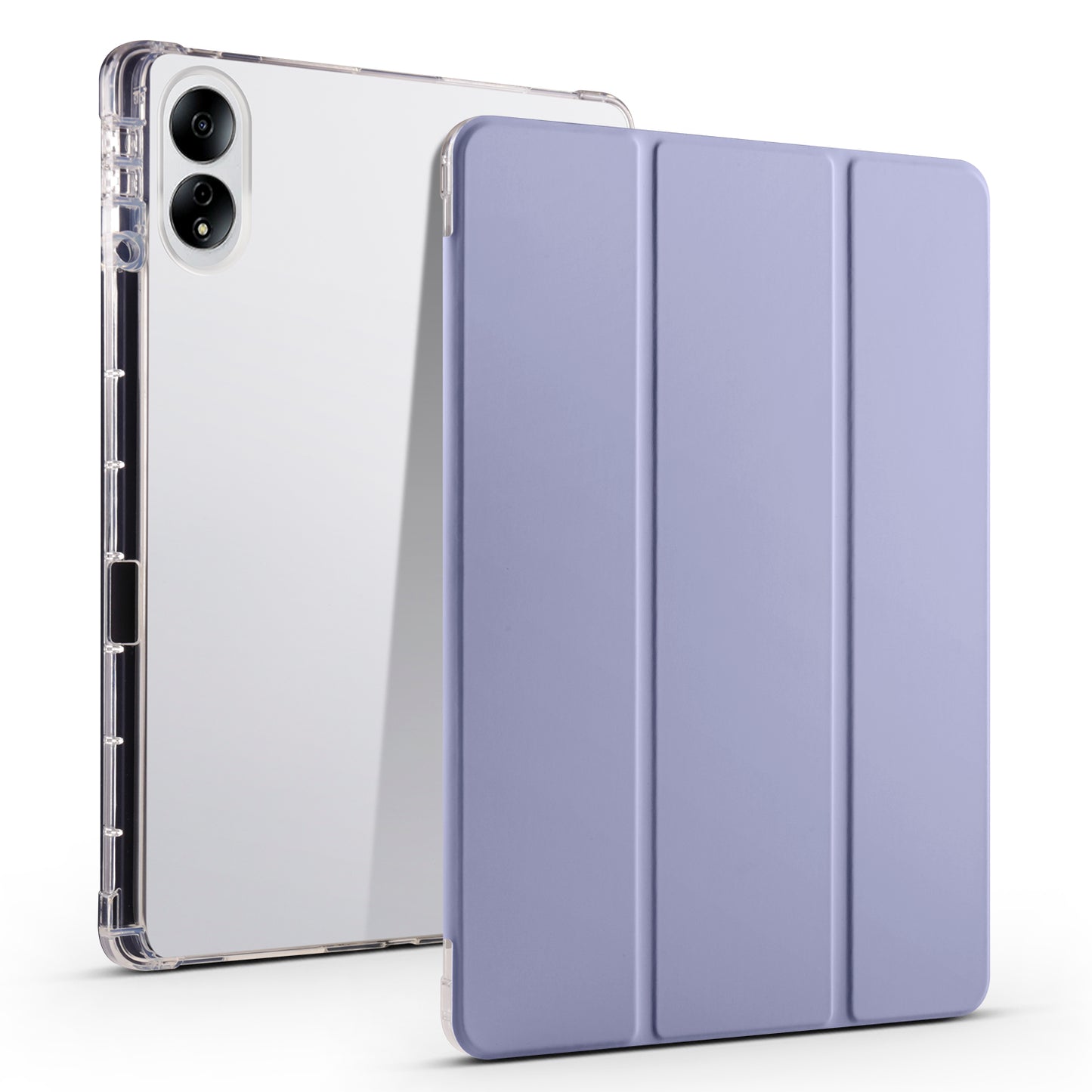 For Honor MagicPad 13 PU Leather Transparent TPU Tablet Case Trifold Stand Tablet Cover with Pencil Holder