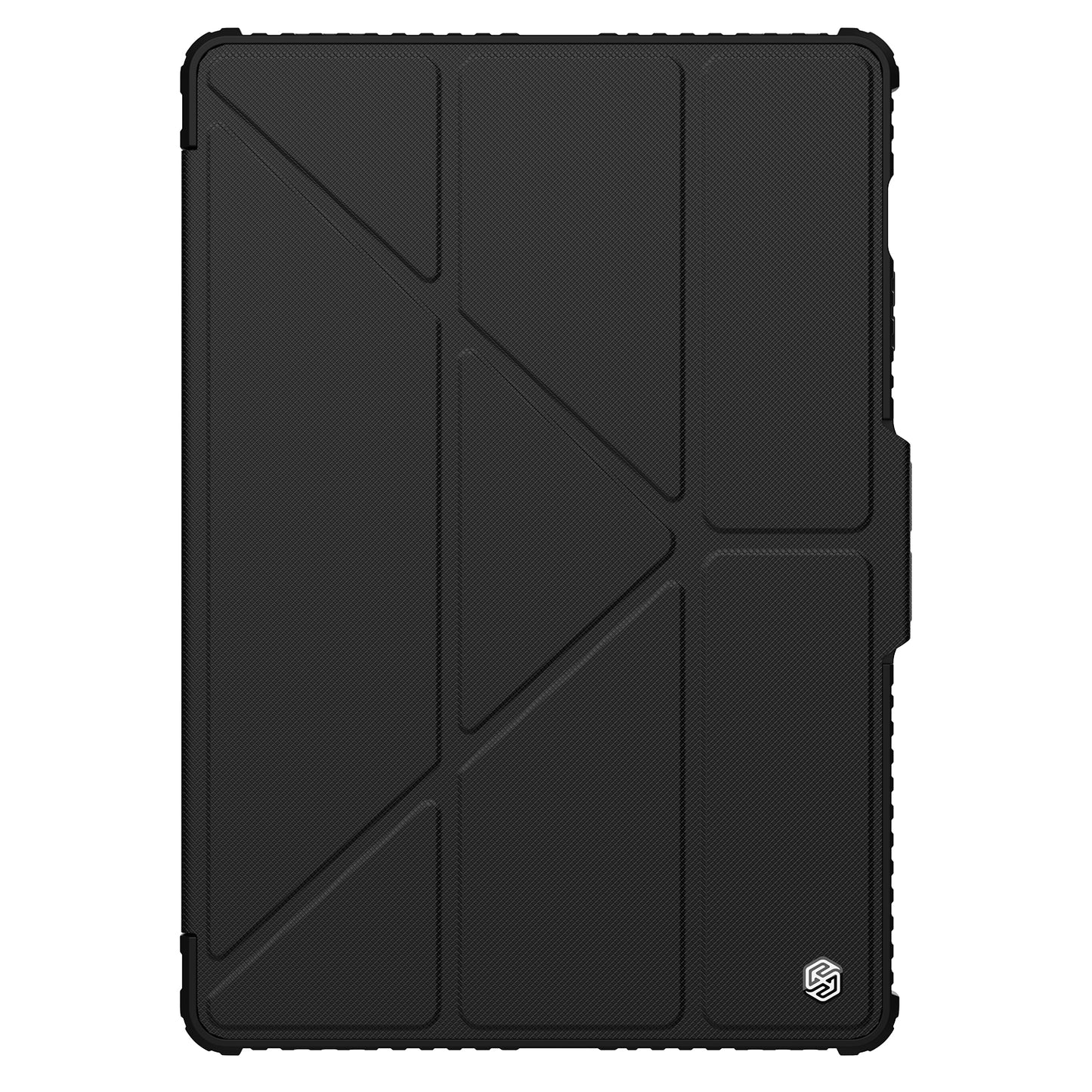 NILLKIN Bumper Leather Case Pro for Samsung Galaxy Tab S9+ Slide Camera Lid Origami Stand Tablet Case PU Leather Anti-drop Cover