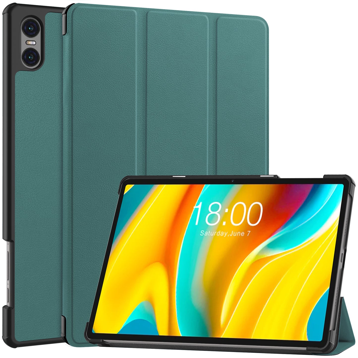 Smart Case for Teclast T50 Pro , PU Leather Shockproof Tri-fold Stand Tablet Cover