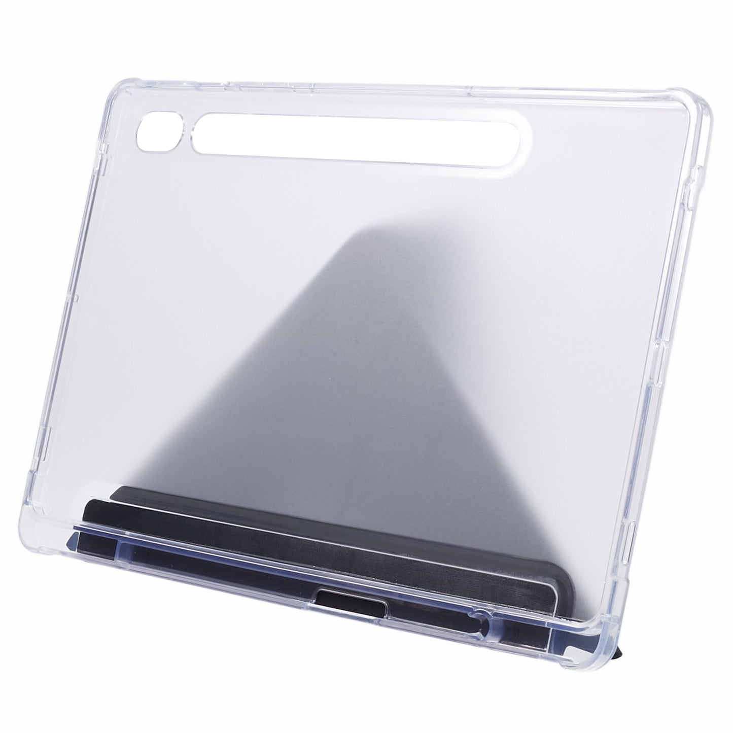 For Samsung Galaxy Tab S9 PU+Acrylic+TPU Case Origami Tri-fold Stand Tablet Cover Auto Wake / Sleep Shockproof Case