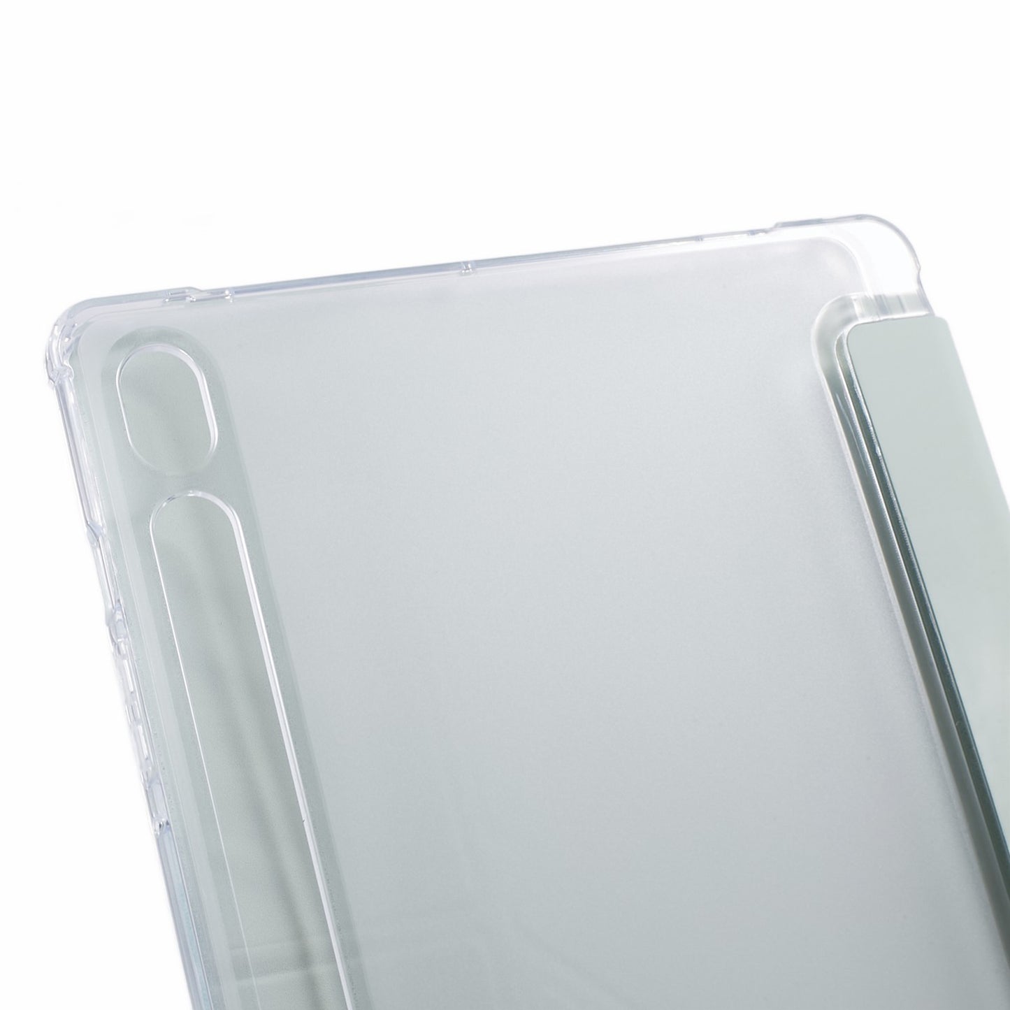 For Samsung Galaxy Tab S9 PU+Acrylic+TPU Case Origami Tri-fold Stand Tablet Cover Auto Wake / Sleep Shockproof Case