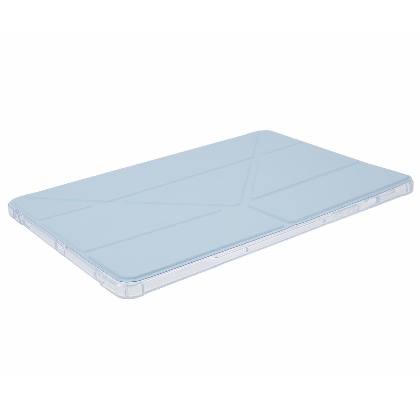 For Samsung Galaxy Tab S9 PU+Acrylic+TPU Case Origami Tri-fold Stand Tablet Cover Auto Wake / Sleep Shockproof Case